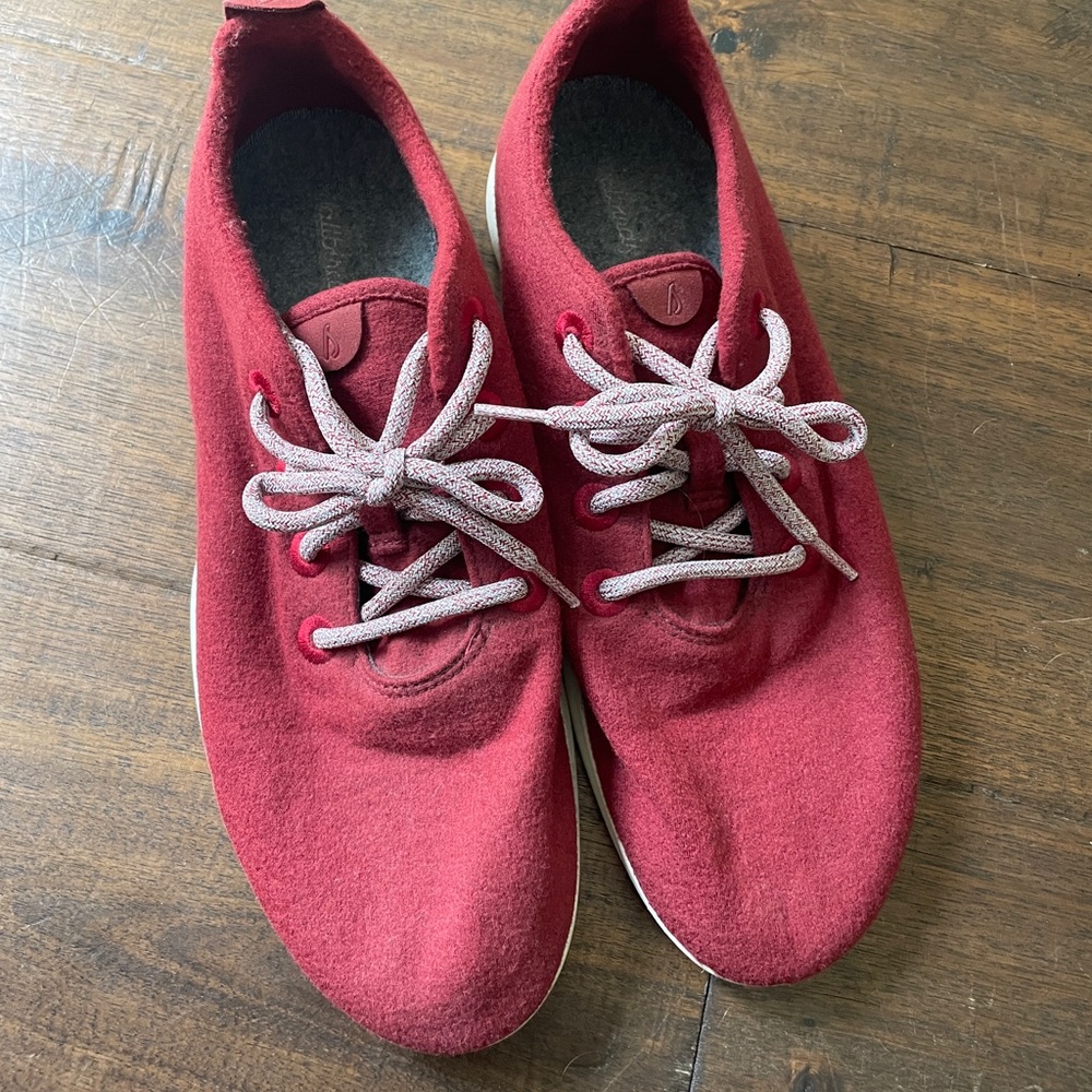 Allbirds Mens Red Wool Runners